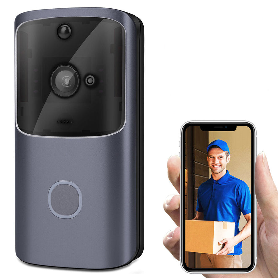 720P 166 Wide View Two-way Audio Smart WIFI Video Doorbell Smart Home PIR Alarm Monitor Image 1