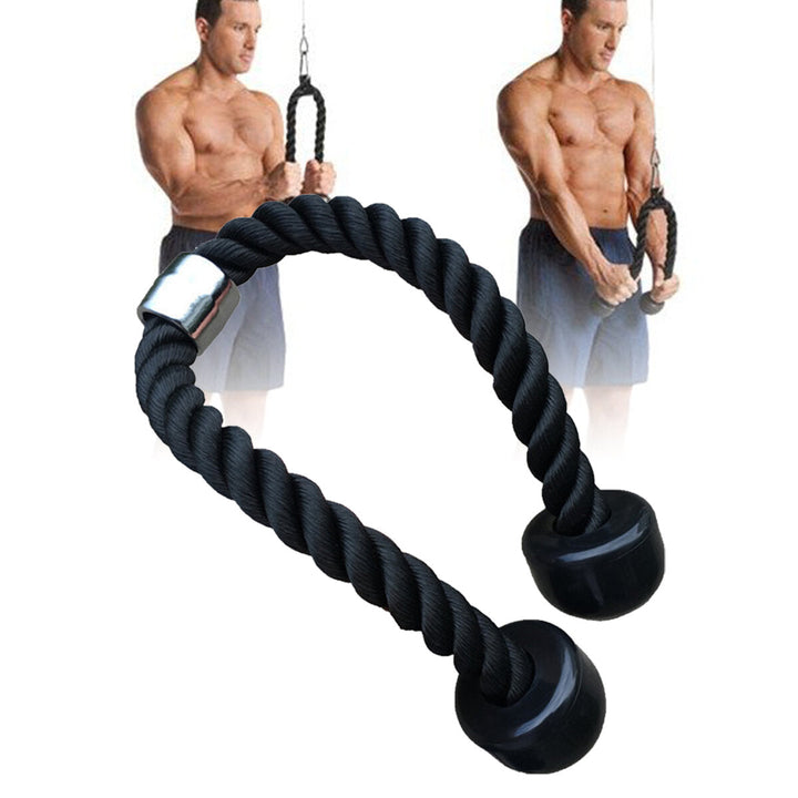 7PCS/SET Tricep Bicep Pull Rope Cable Muscle Strength Training Attachment Home Gym Exercise Image 3