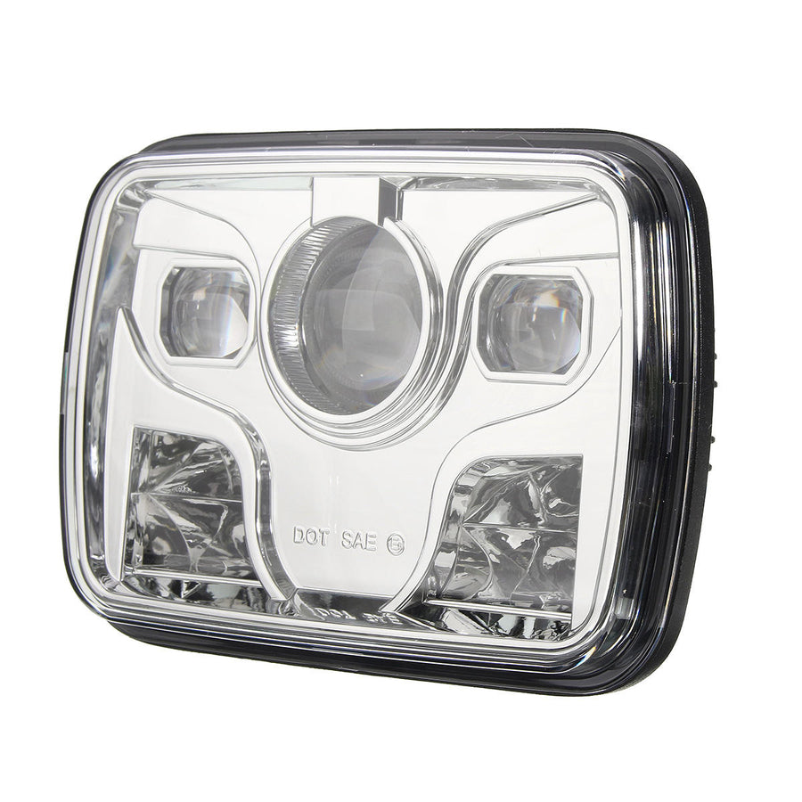 7x6inch LED DRL 32W HID Bulbs High/Low Beam Front Headlight Headlamp Assembly Image 1