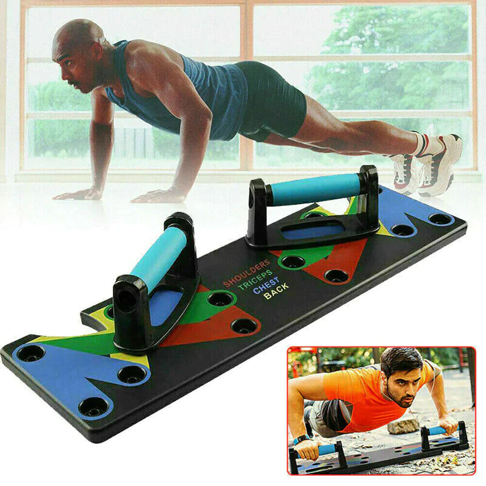 9 In 1 Multifunctional I-shaped Push-up Stand Fitness Sport Muscle Training Prone Support Plate Exercise Tools Image 10