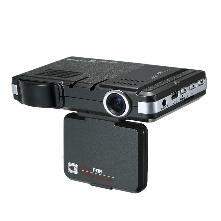 Anti Radar Detector Car DVR 2 in 1 720P Dash Cam Speed with Full Band Mute Button Loop Recording G-Sensor Image 3