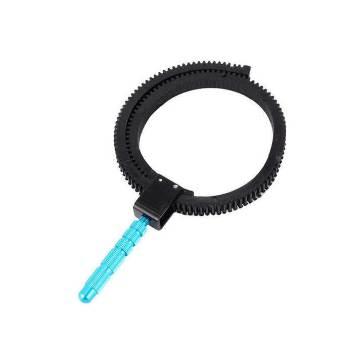Adjustable Rubber Follow Focus Gear Ring Belt with Aluminum Alloy Grip for DSLR Camcorder Camera Image 4
