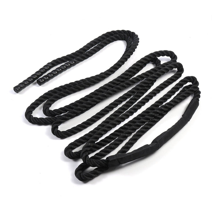 9M Length Fitness Battle Rope Heavy Jump Rope Weighted Battle Skipping Ropes Retainer Gym Exercise Tools Image 1