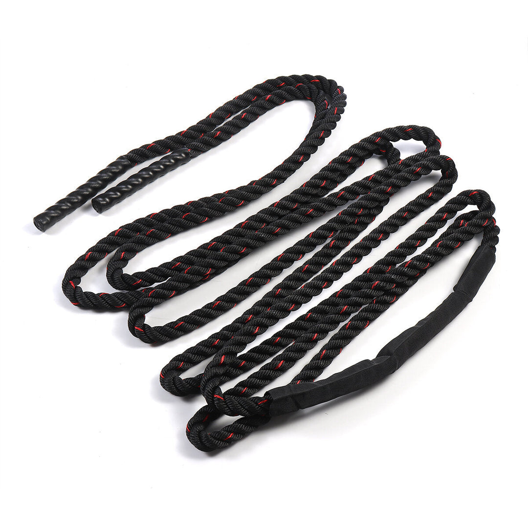 9M Length Fitness Battle Rope Heavy Jump Rope Weighted Battle Skipping Ropes Retainer Gym Exercise Tools Image 12