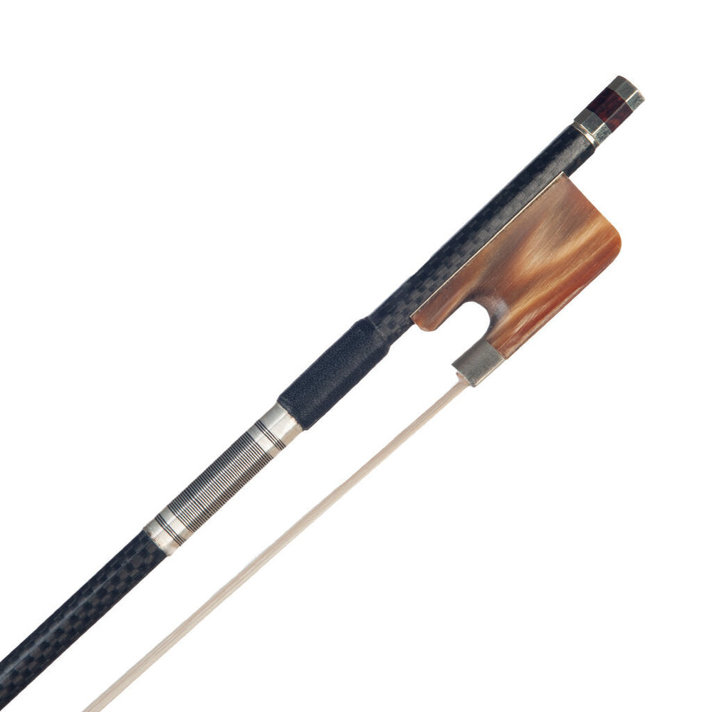 Advanced Carbon Fiber 16" Viola Bow Grid Carbon Fiber Stick Natural Horsehair W/ Ox Horn Frog Durable Use Image 2