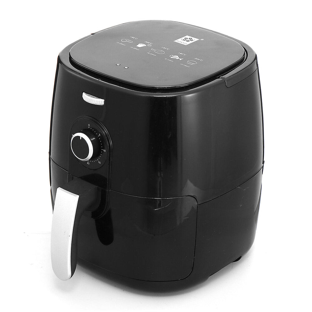 Air Fryer 5/2.5L Large Capacity 1350W Electric Hot Air Fryers Oven Oilless Cooker 360Cycle Heating Nonstick Basket Image 2
