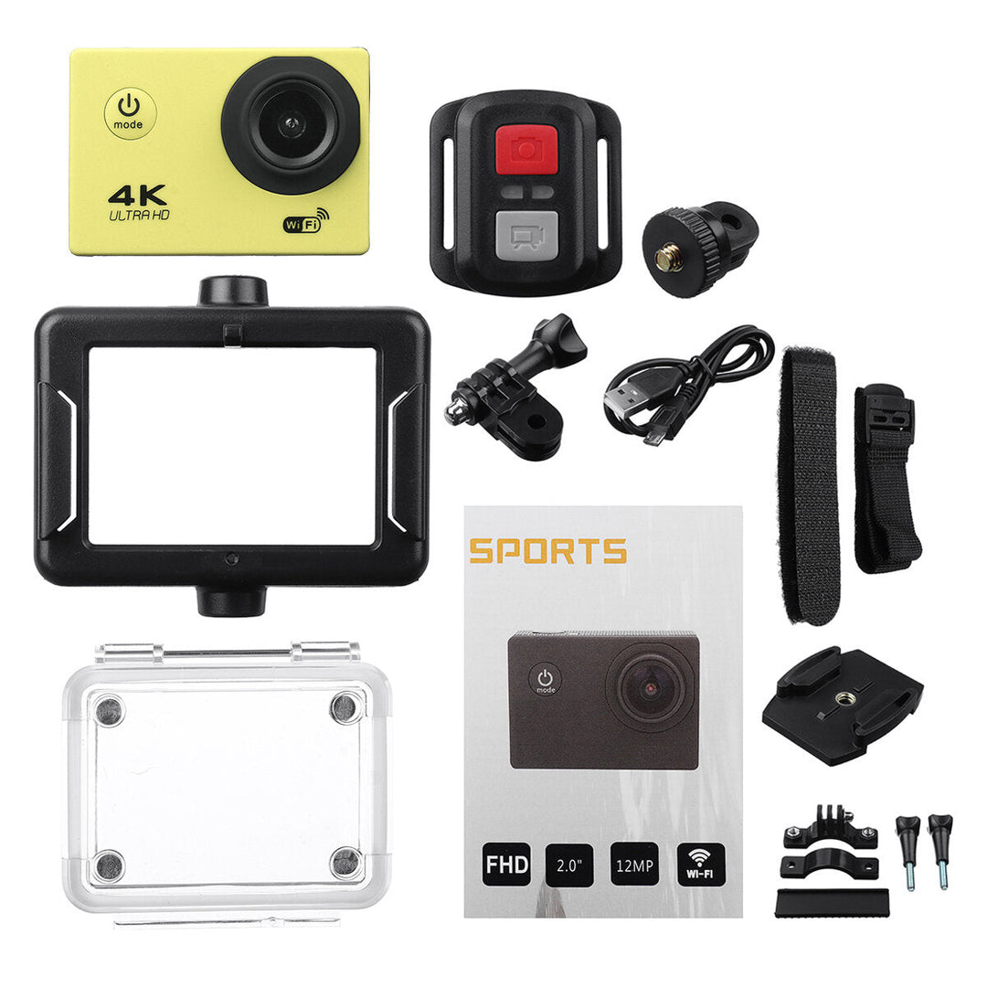 Action Camera 4K 30fps Ultra HD 16MP WiFi Camcorder Wireless Cam IPX8 Waterproof Underwater Remote Image 6
