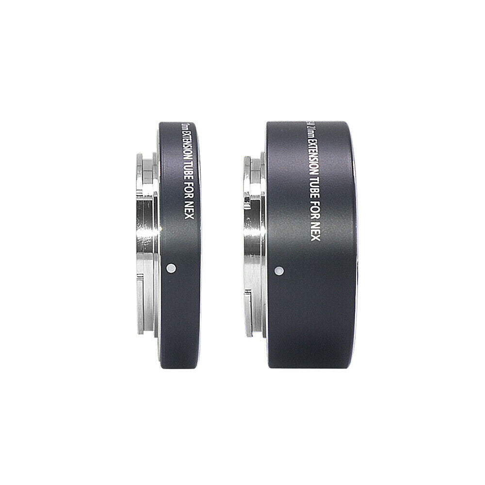 Aluminum Alloy Auto Focus Macro Extension Tube Adapter Ring 10+21mm for Sony E FE-Mount A7 NEX Image 2