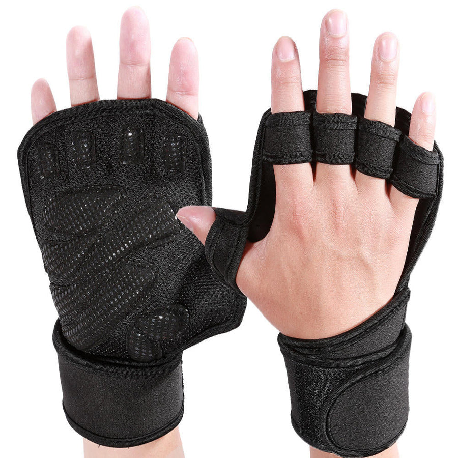 Anti-skid Exercise Weight Lifting Finger Gloves Sports Fitness Guard Palm Support Image 1
