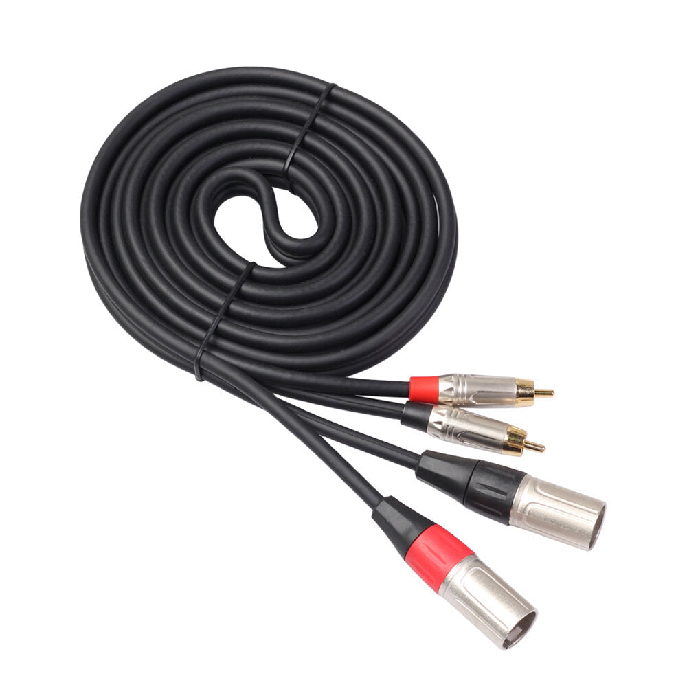 Audio Cable Dual RCA Male to Dual XLR Male 1.8/3m Microphone Tuning Balance Line Image 4