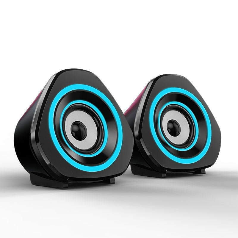 Bluetooth 5.0 Soundbox 2.0 Loudspeaker with RGB Colorful Breathing LED Light Computer Speakers Image 2