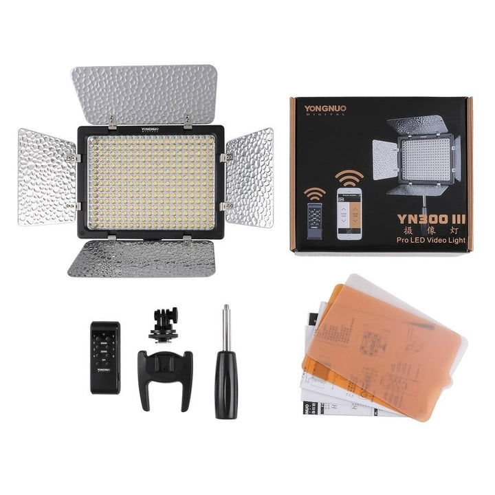 Bi-color Temperature 3200K-5500K CRI95 Pro LED Video Light for Camera Camcorder Image 4