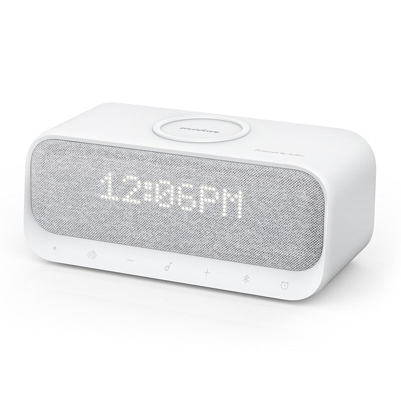 bluetooth Speakers 10W Stereo Sound FM Radio Alarm Clock White Noise Qi Wireless Charger 3-in1 Wireless Soundbar Image 1