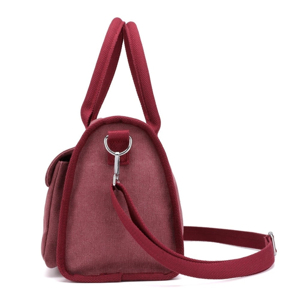 Canvas Tote Handbags Simple Shoulder Summer Shopping Bags Image 2