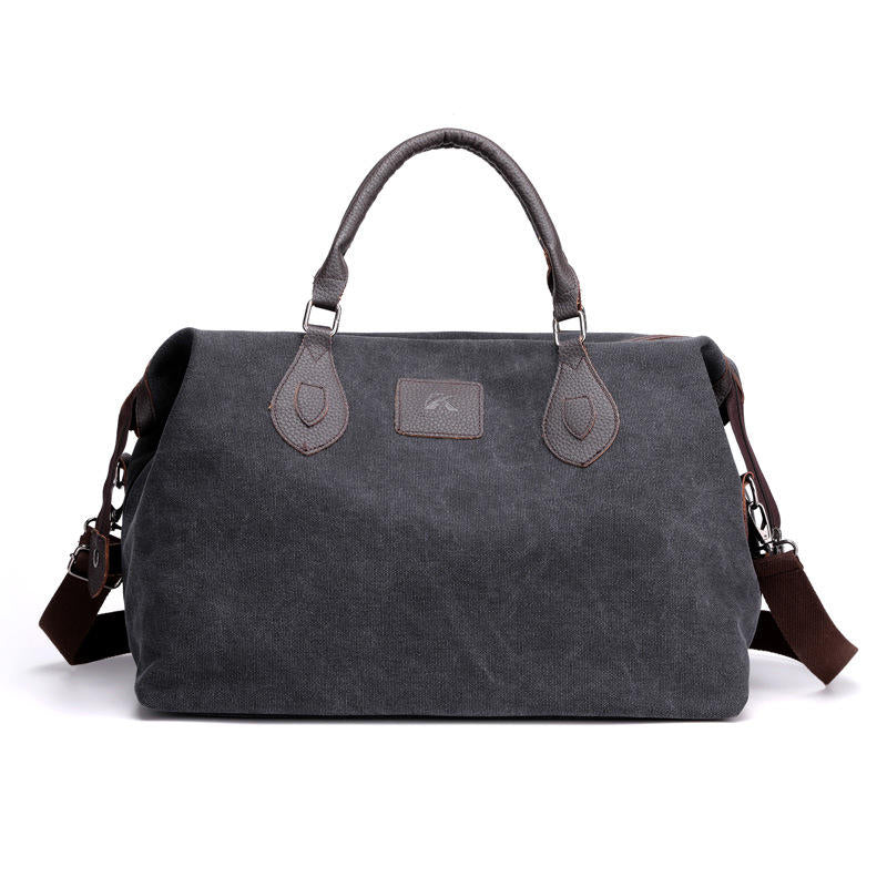 Canvas Travel Bag Outdoor Men Casual Fashion Handbag Large Capacity Multifunctional Bag Image 1