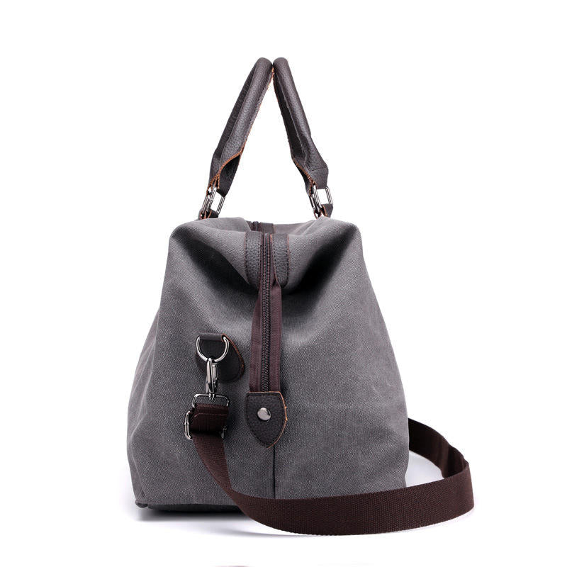 Canvas Travel Bag Outdoor Men Casual Fashion Handbag Large Capacity Multifunctional Bag Image 2