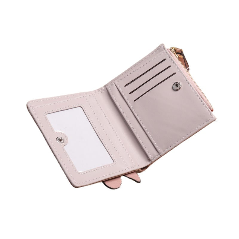 Cartoon Cute Lovely Bi-fold Small Wallet Purse Card Holder For Women Image 2