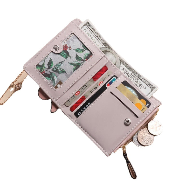 Cartoon Cute Lovely Bi-fold Small Wallet Purse Card Holder For Women Image 4