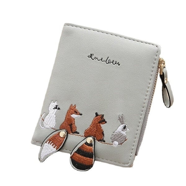 Cartoon Cute Lovely Bi-fold Small Wallet Purse Card Holder For Women Image 8