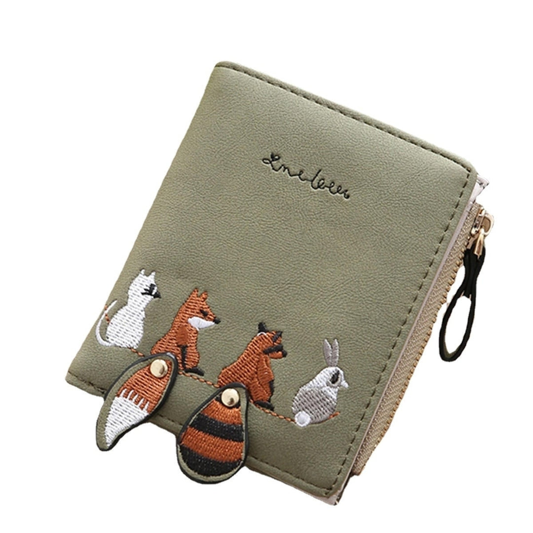 Cartoon Cute Lovely Bi-fold Small Wallet Purse Card Holder For Women Image 9