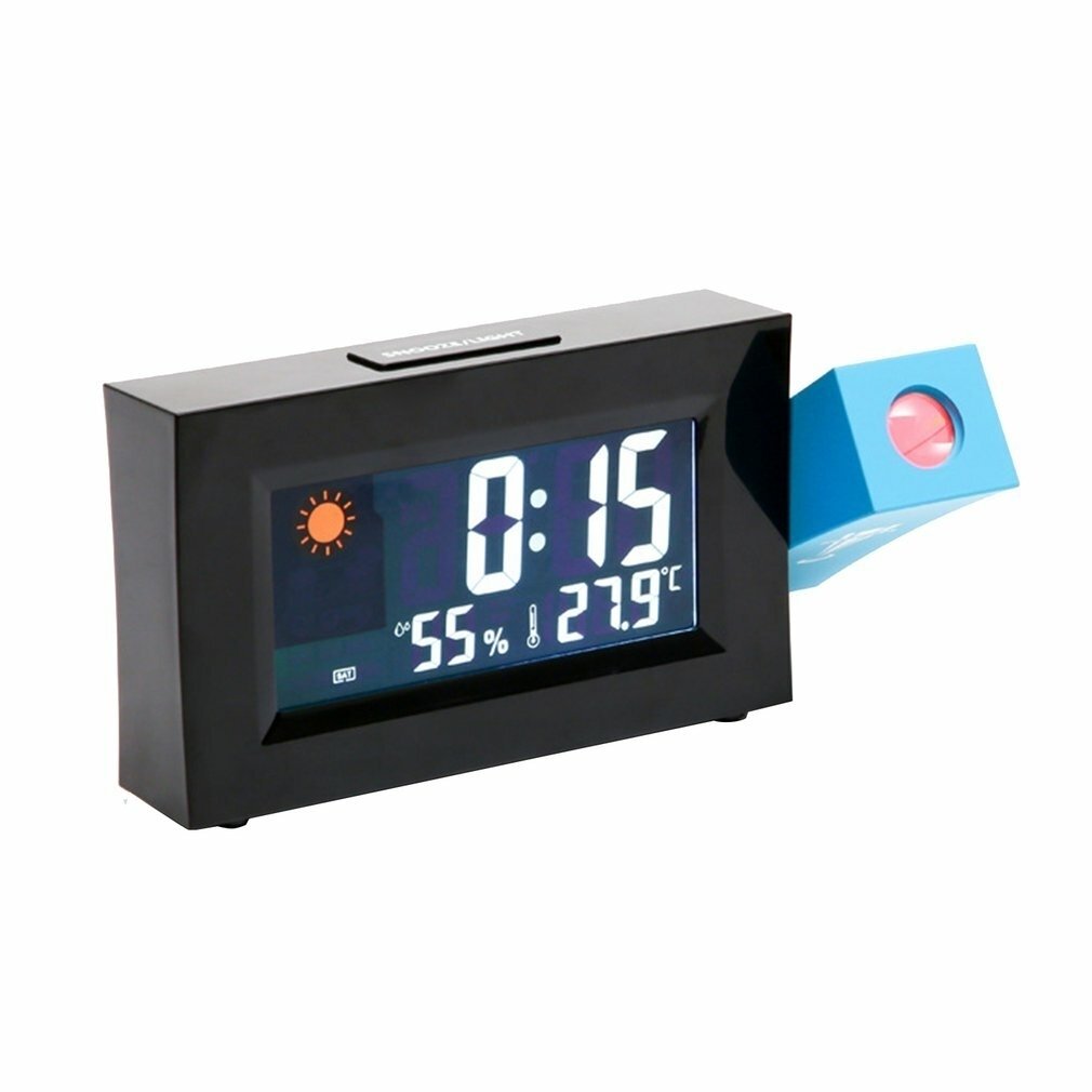 Digital Projector Weather Station Alarm Clock Perpetual Calendar Thermo-hygrometer Electronic LCD Clock Thermometer Image 4
