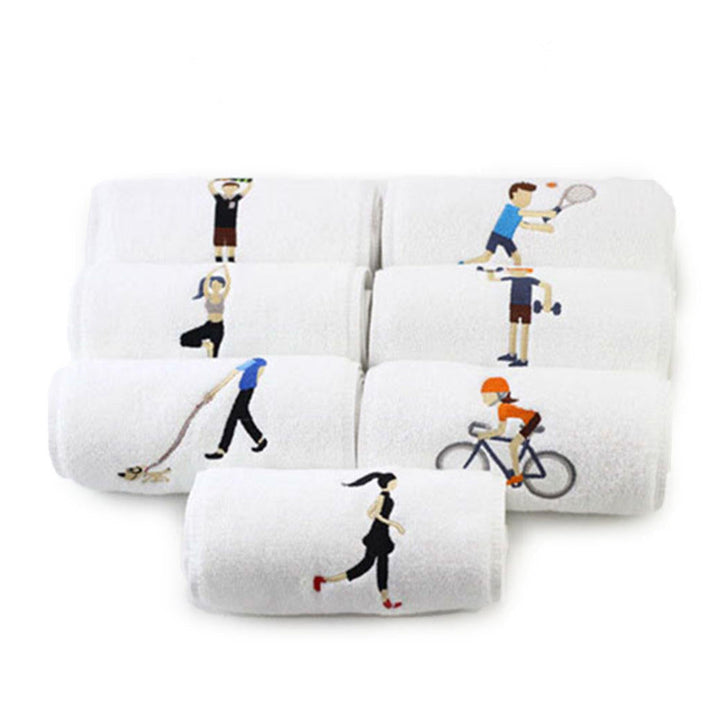 Cotton Sports Quick-Drying Towel Yoga Fitness Towel Sweat-Absorbent And Quick-Drying Image 4