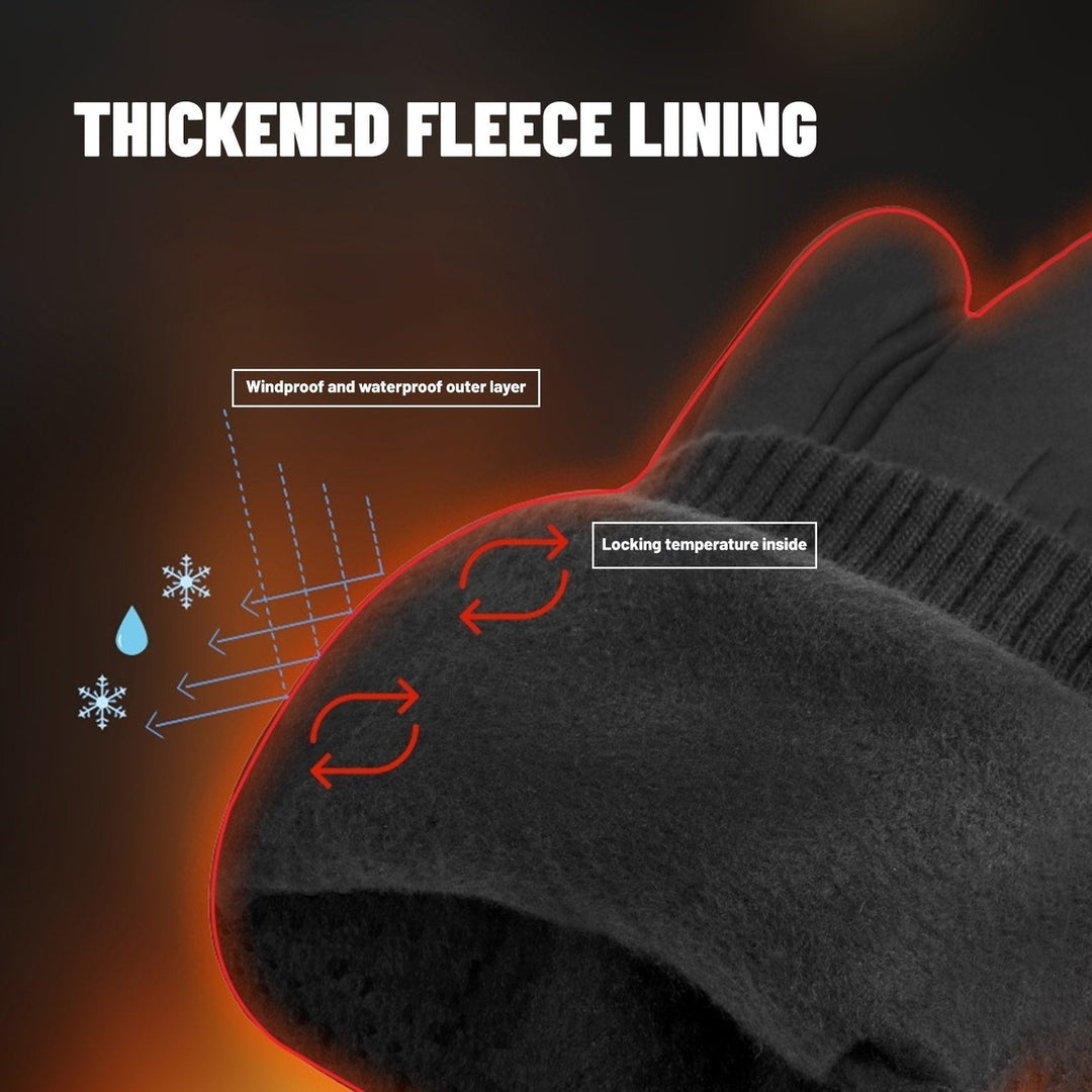 Cycling-Gloves Full Finger Road Bike Thermal Mittens Touchscreen Winter Warm-Gloves Mountain Riding Workout Motorcycle Image 10