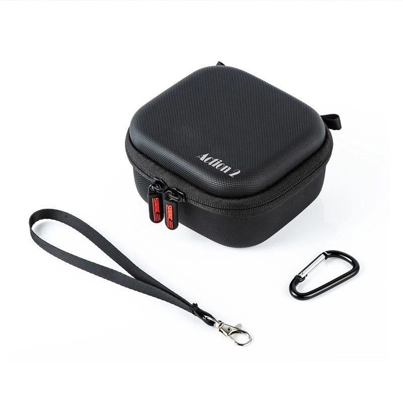 DJI Action 2 Mini Storage Bag Portable Carrying Case Anti-fall Protector Box for Osmo Action 2 Camera Accessories PU Image 1