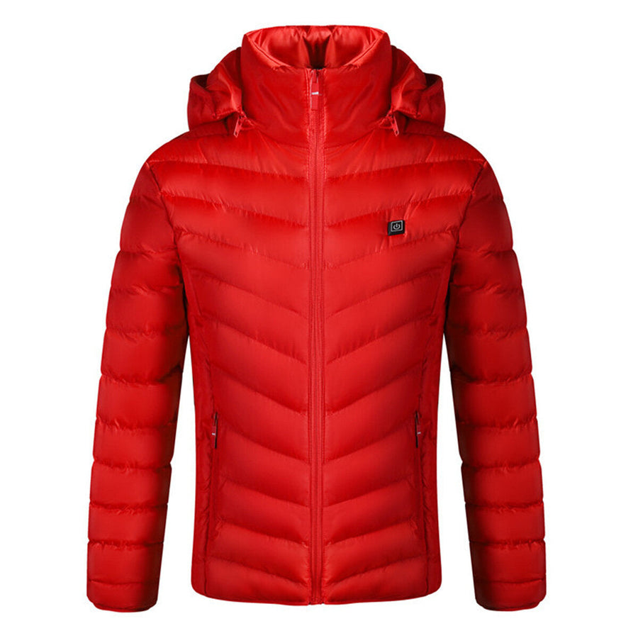 Electric Battery USB Rechargable Heating Heated Coats Jacket Winter Warm For Men Female Image 1