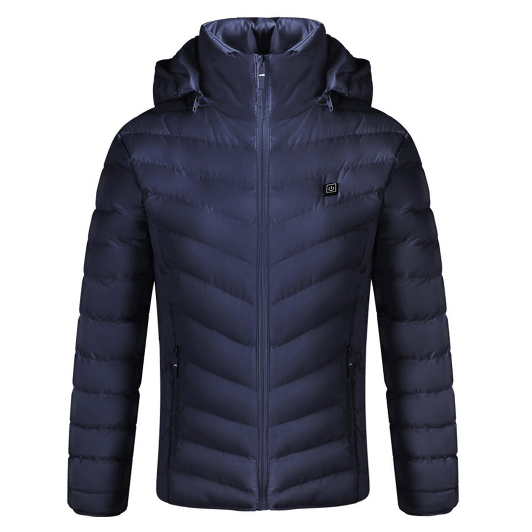 Electric Battery USB Rechargable Heating Heated Coats Jacket Winter Warm For Men Female Image 3