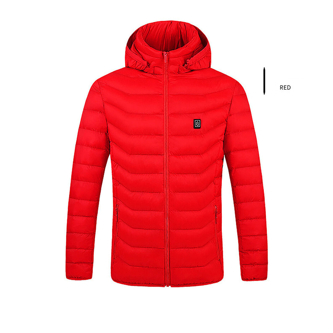 Electric Battery USB Rechargable Heating Heated Coats Jacket Winter Warm For Men Female Image 7