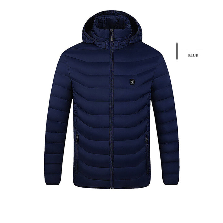 Electric Battery USB Rechargable Heating Heated Coats Jacket Winter Warm For Men Female Image 8