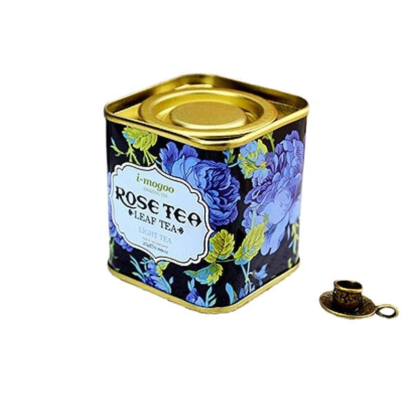 European Vintage Flower Tea Tin Box Candy Box  Case Container Organization Image 9