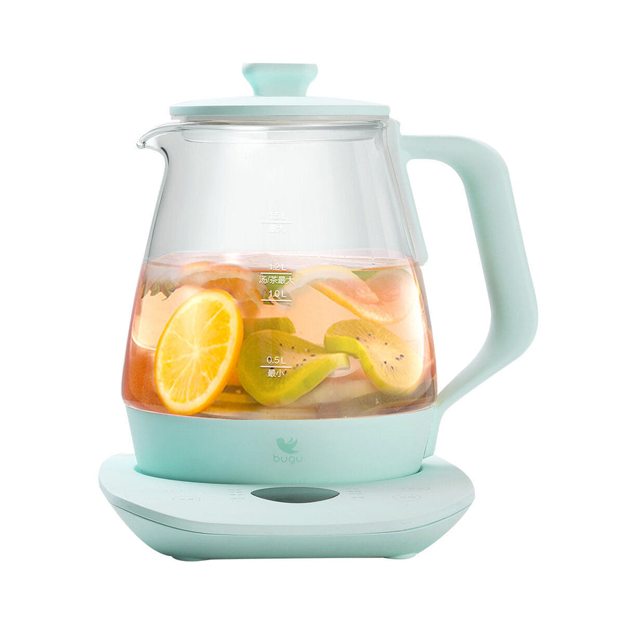 Electric Kettle 800W 1.5L Multifunctional Glass Tea Pot Household Image 1