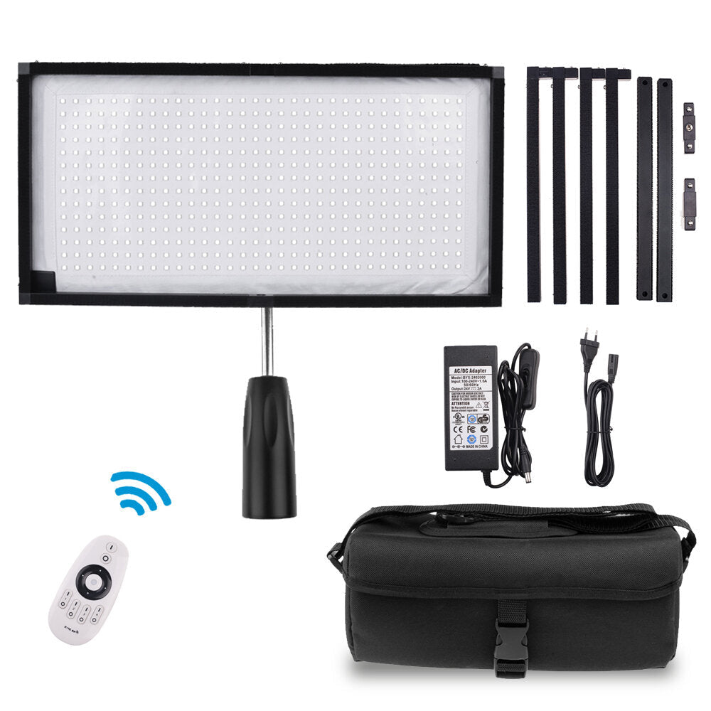 Flexible LED Video Light Protable CRI 90 5500K 448pcs LEDs with 2.4G Remote Control for Photography Shooting Image 2