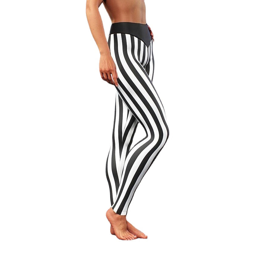 Girls Athleisure Yoga Stripe Trend Pants Image 4