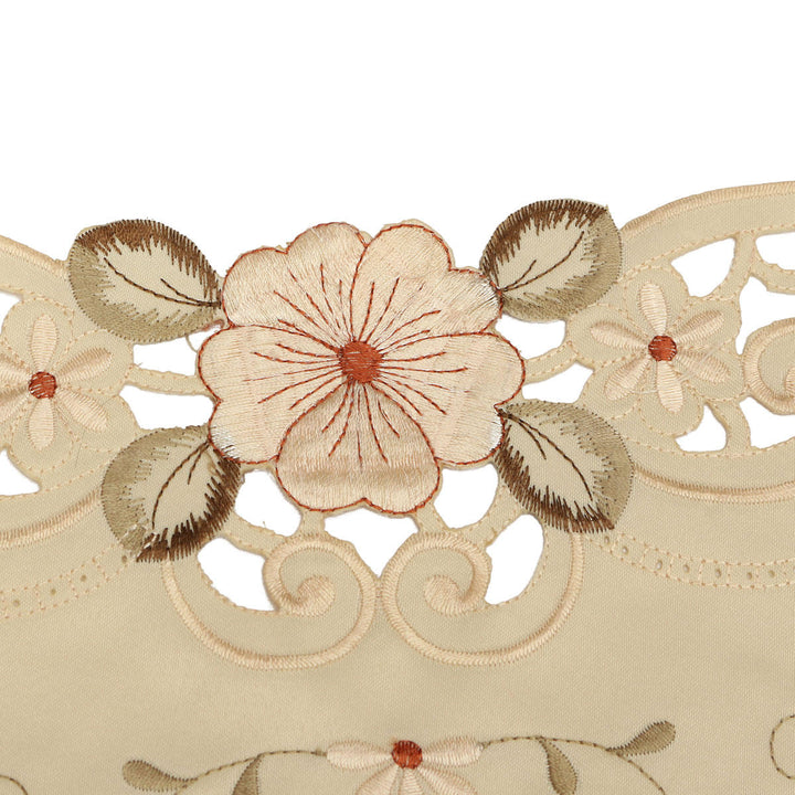 Four Sizes Classical Embroidery Flower Table Runnr Desk Mat Wedding Party Image 4