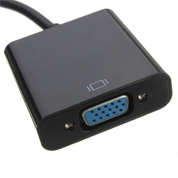 HD Port Male to VGA With Audio HD Video Cable Wire Converter Adapter Image 6