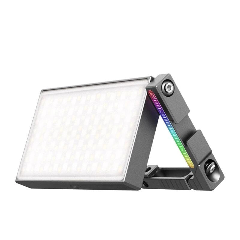 Full Color Metal RGBLED Video Light with Adjustable Bracket Mount DSLR SLR Camera Light Support PD Fast Charge Image 1