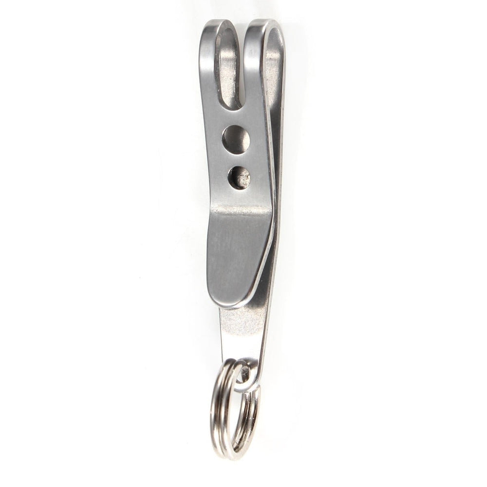 Mini Clip Flashlight Money Cash Holder Key Chain With Ring Image 2