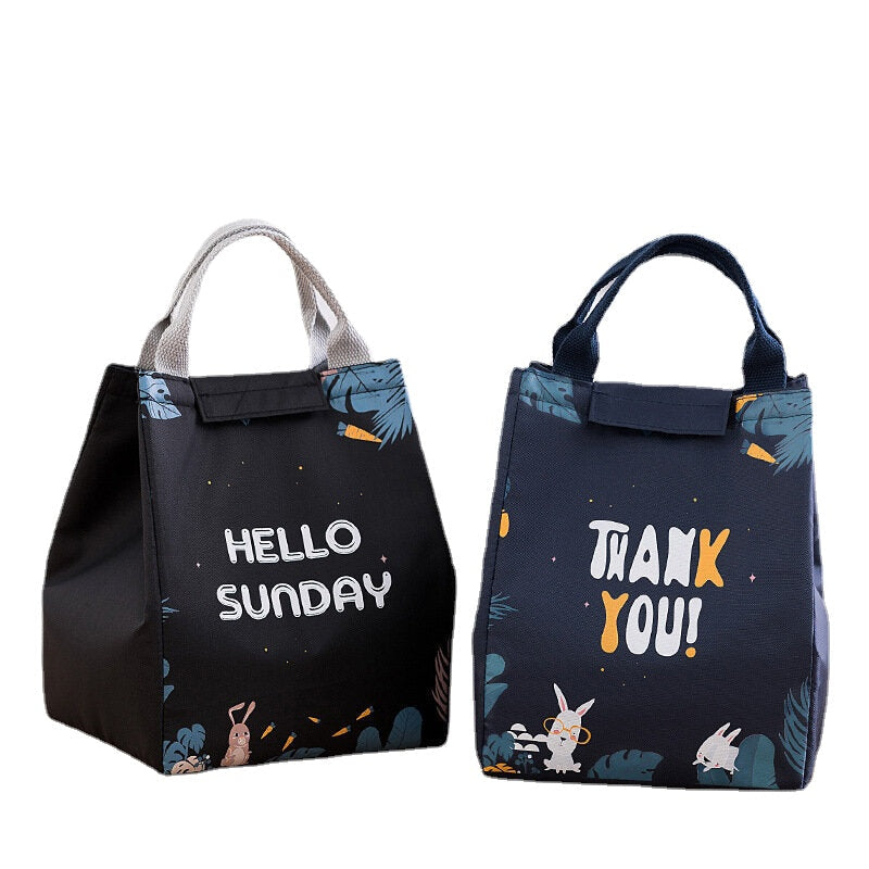 Multicolor Cute Cat Lunch Bag Cooler Bags Women Hand Pack Thermal Breakfast Box Portable Picnic Travel Bag Image 1