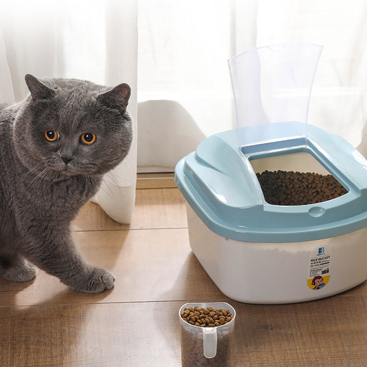 Pet Food Storage Container Rice Bucket Storage Container Box for Storing Rice Flour Dry Food Pet Food Image 3