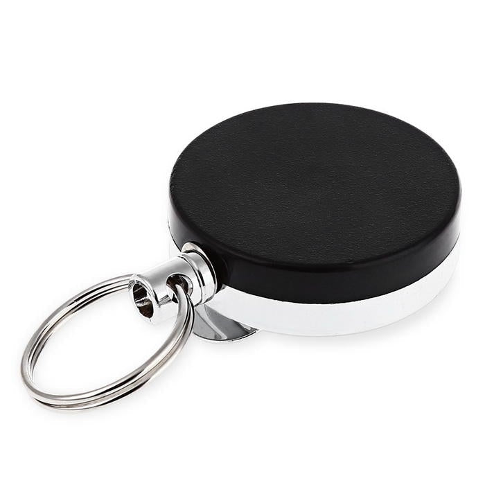 Plastic Tool Belt Retractable Key Recoil Ring Pull Chain Clip ID Card Holder Image 4