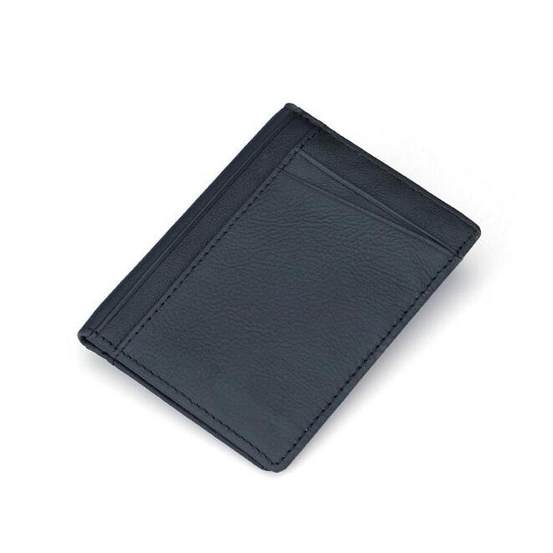 PU Leather Slim Thin Credit Card Holder Mini Money Wallet Men ID Case Wallet Image 4