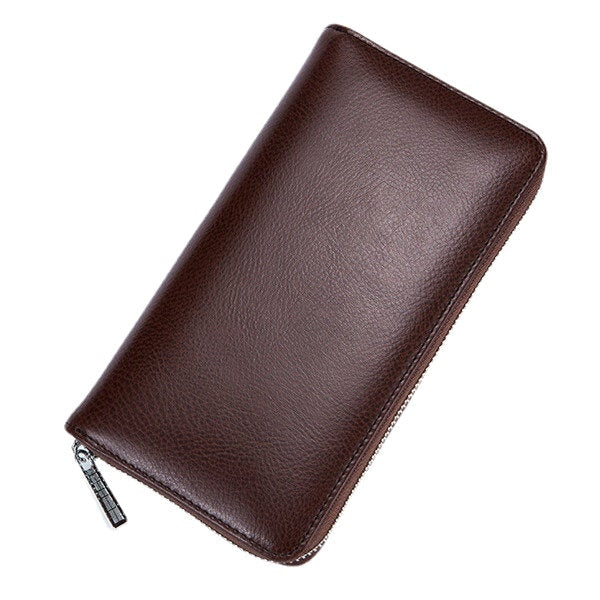 RFID Antimagnetic Genuine Leather 36 Card Slots Card Holder Long Wallet Purse For Women Men Image 1