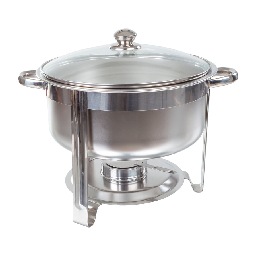 Round 7.5 QT Chafing Dish Buffet Set Food Warmers for Parties Stainless Steel Image 1