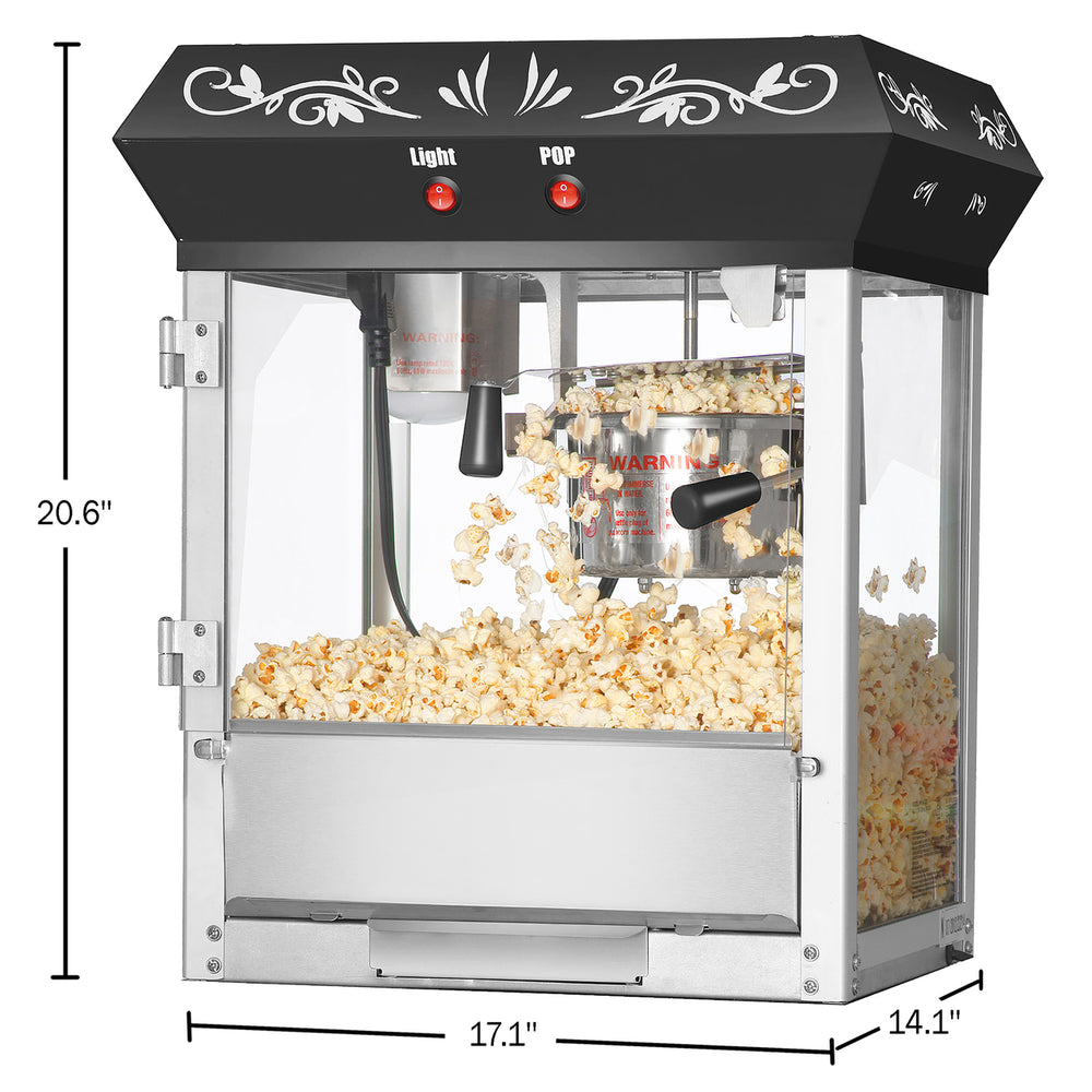 Great Northern Popcorn Black Foundation Popcorn Popper Machine6 Ounce Image 2