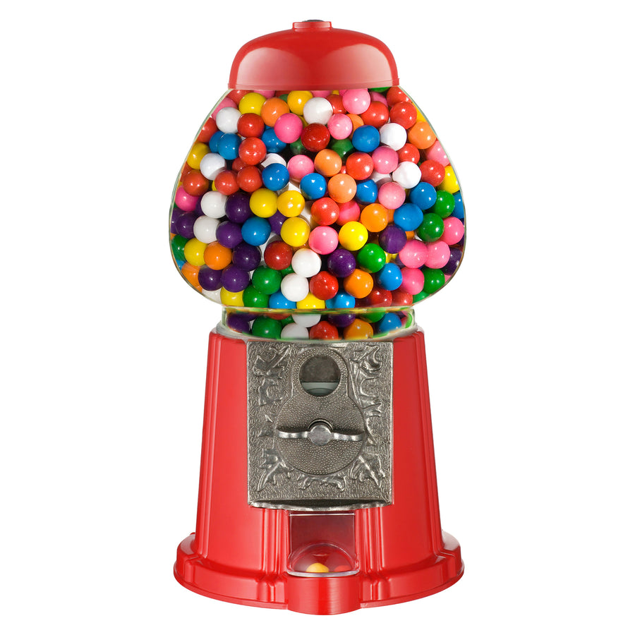 15" Candy Gumball Machine Bank Old Fashioned Metal Glass Ball Bubblegum Image 1