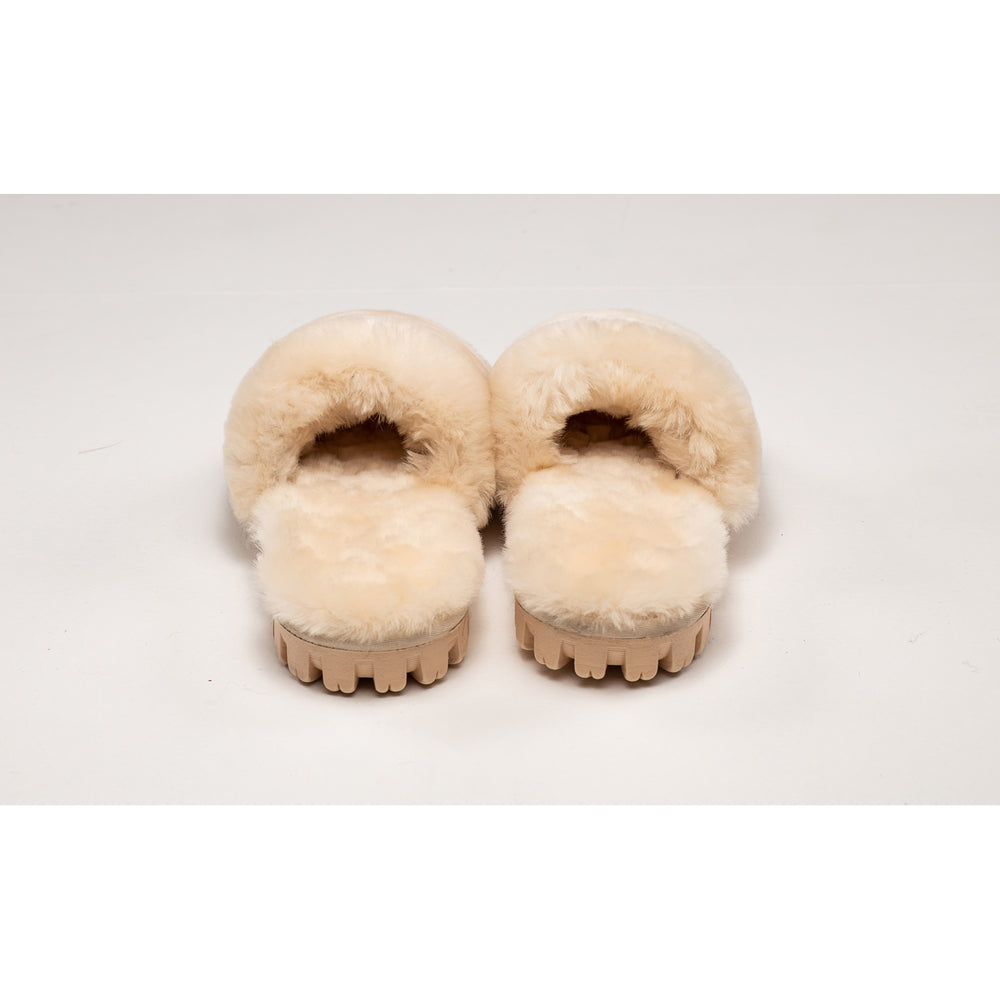 Natural Fashion Charlotte Suede Women Slippers  1-Piece  Natural  1 Image 2