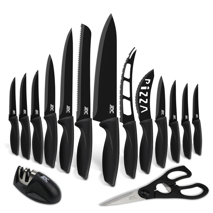 Lux Decor Collection 15-piece Knife Set Stainless Steel Steak And Kitchen Sharp Serrated Kinfe Set Image 3